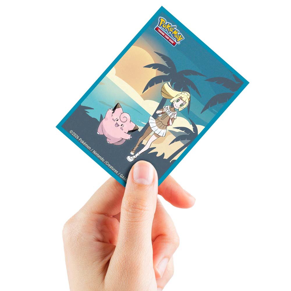 Ultra Pro- Pokemon Lillie and Clefairy 65ct DECK PROTECTOR® Sleeves Pr – Blink Gift Station