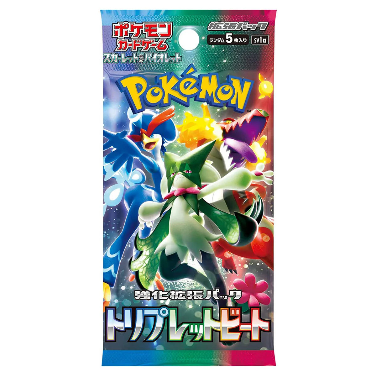 pokemon triple beat booster box and Quaxly in the first subset for the Scarlet POKEMON TRIPLE BEAT SV1a BOOSTER