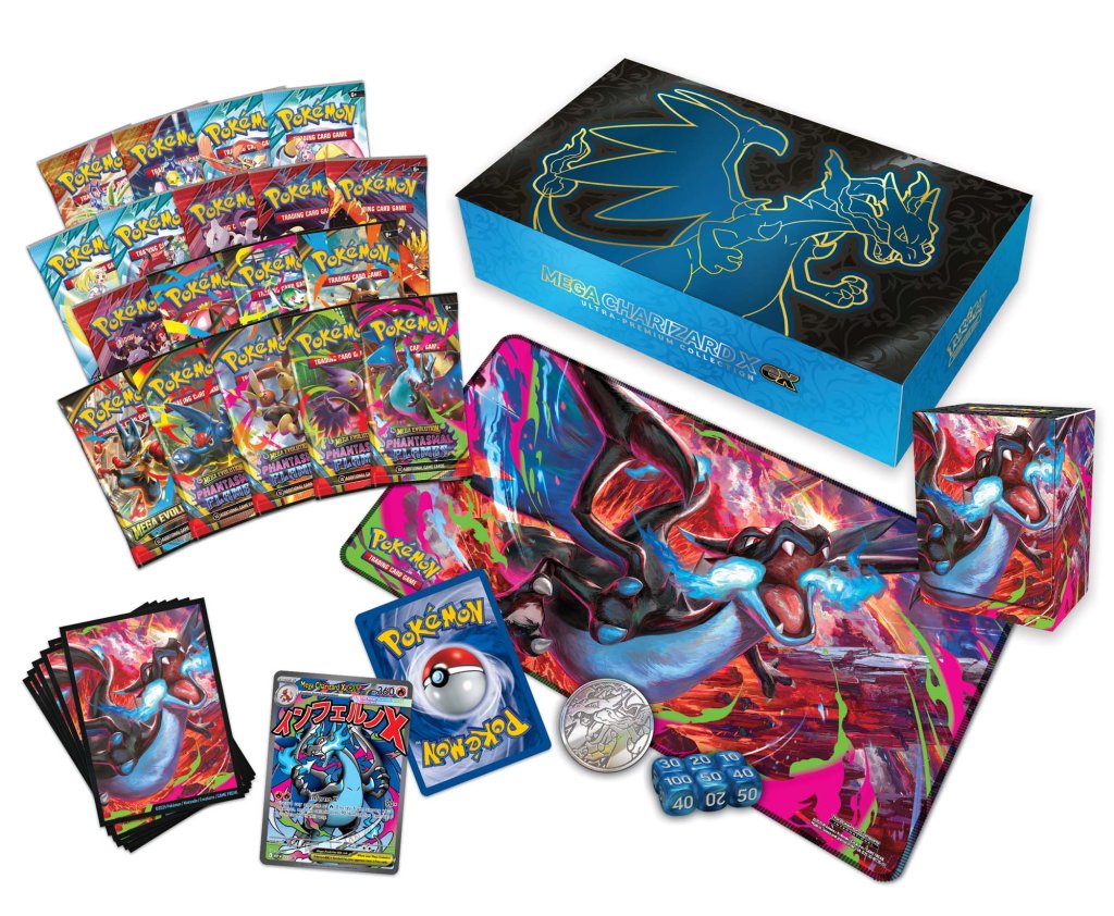 Pokemon TCG: Mega Charizard X ex Ultra-Premium Collection – Blink Gift Station
