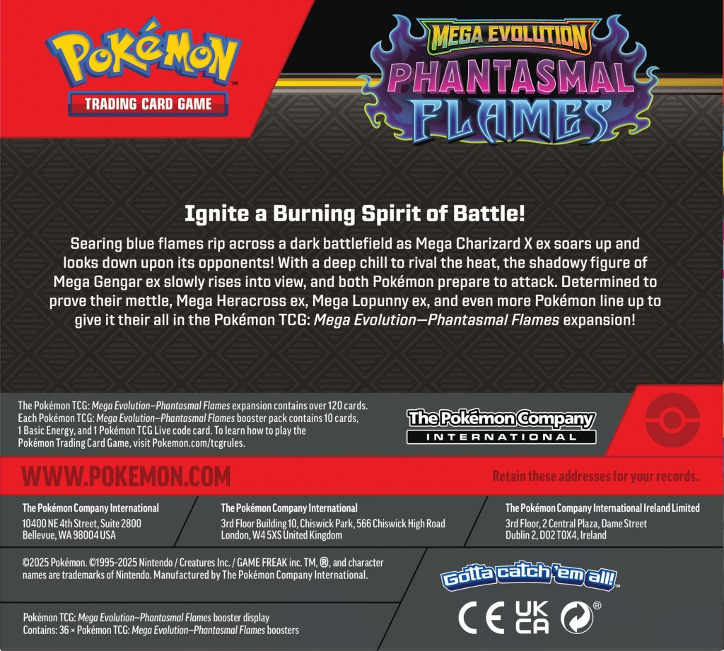 mega evolution phantasmal flames booster display box Pokemon Whether youre a seasoned collector or just starting your journey Pokemon TCG: Mega Evolution Phantasmal