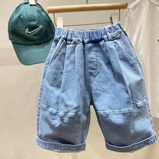 Light Blue Five-cent Short Jeans