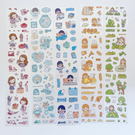 Cute Girls Sticker 20pcs Set (1000 sheets)