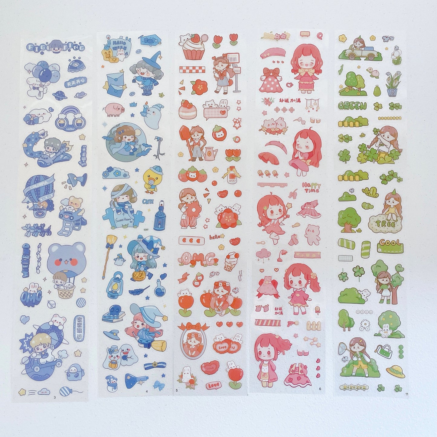 Cute Girls Sticker 20pcs Set (1000 sheets)