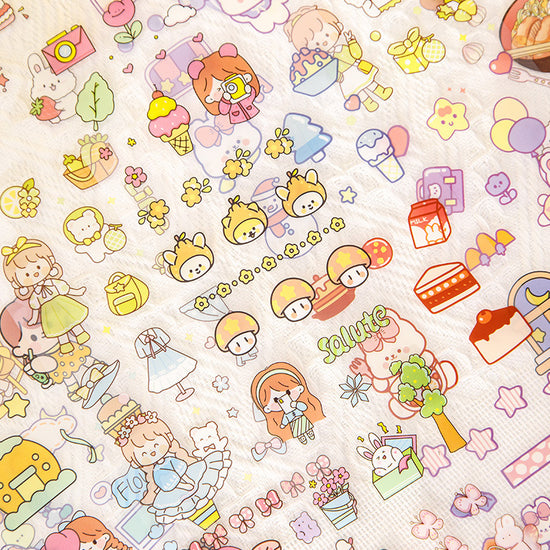 Cute Girls Sticker 20pcs Set (1000 sheets)