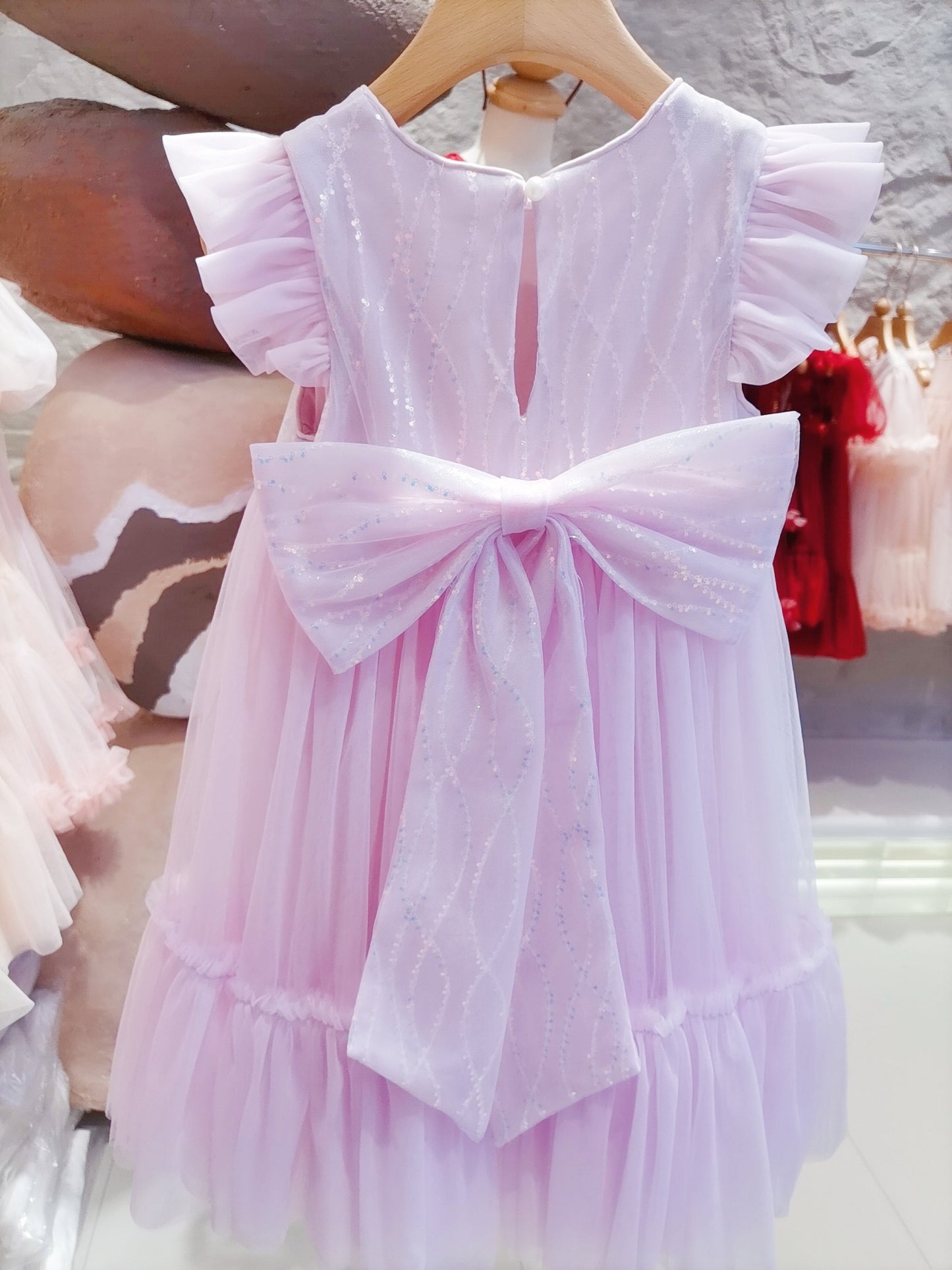 Girls Fairy Princess Dress With Big Bow