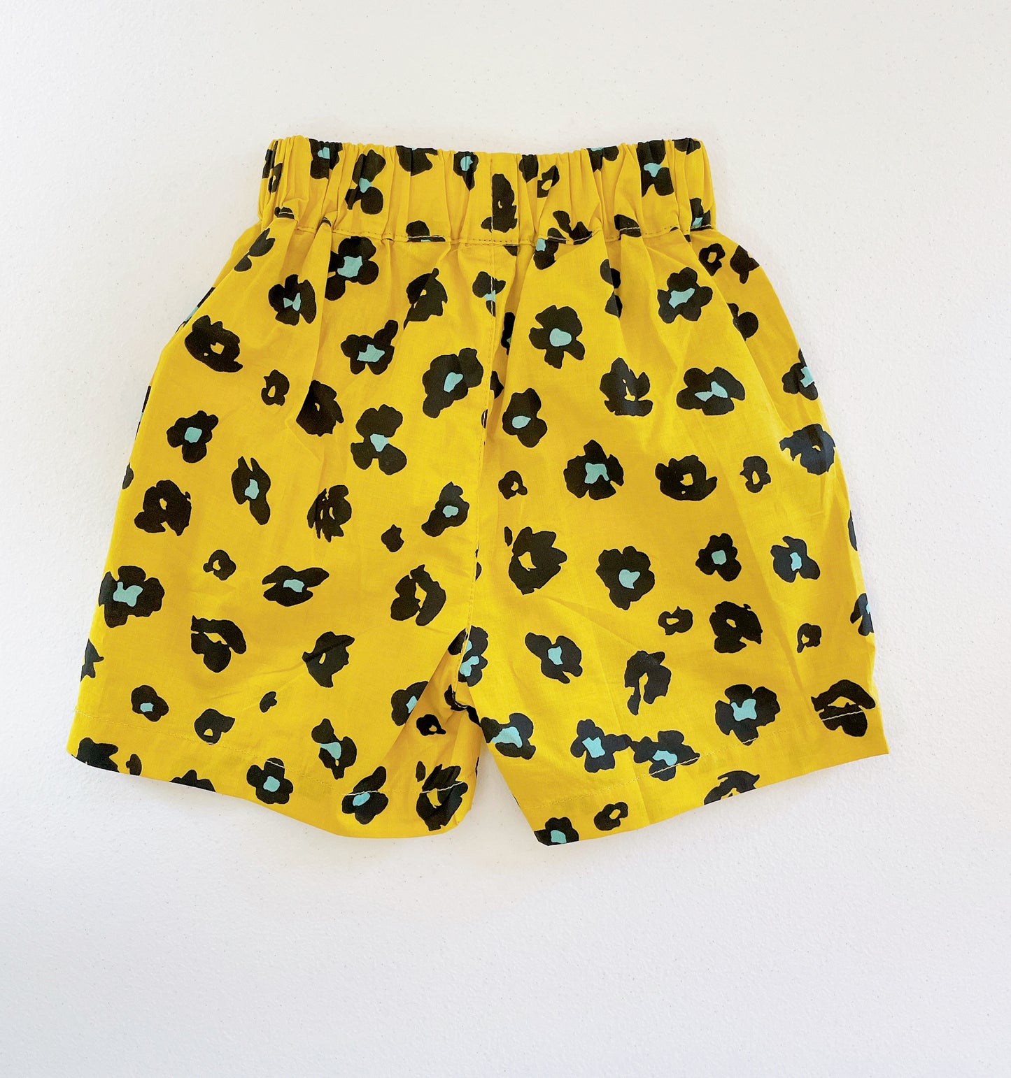 Kids Small Floral Yellow Shorts