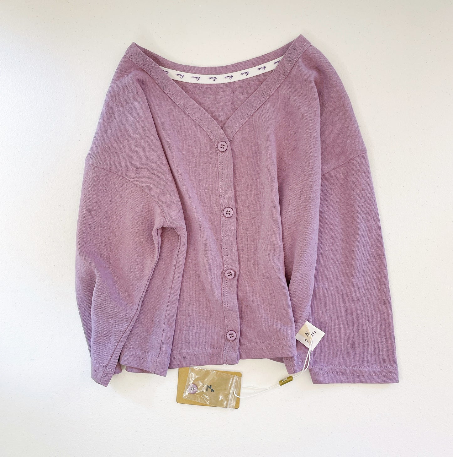 Girls Sun Protection Crew Neck Cardigan