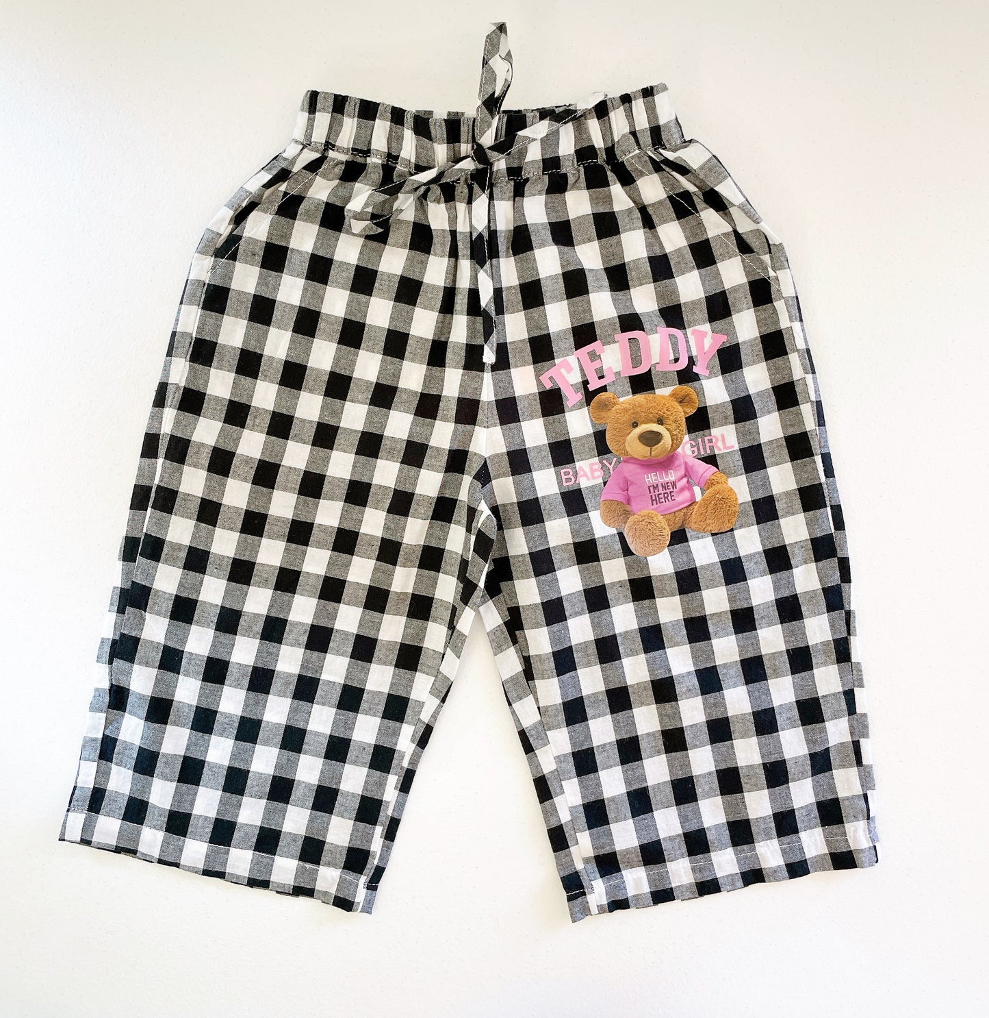 Summer Girls Pants Anti-mosquito Bear Print Trousers