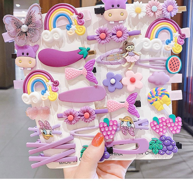 14pcs Girls Cute Hair Clips Accessories