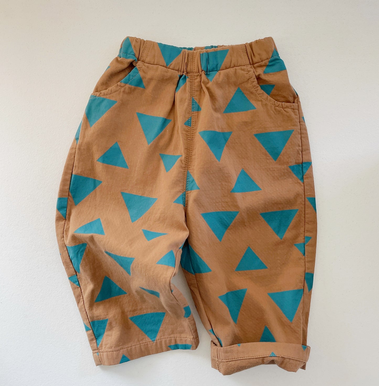 Boys Triangle Cotton Casual Pants