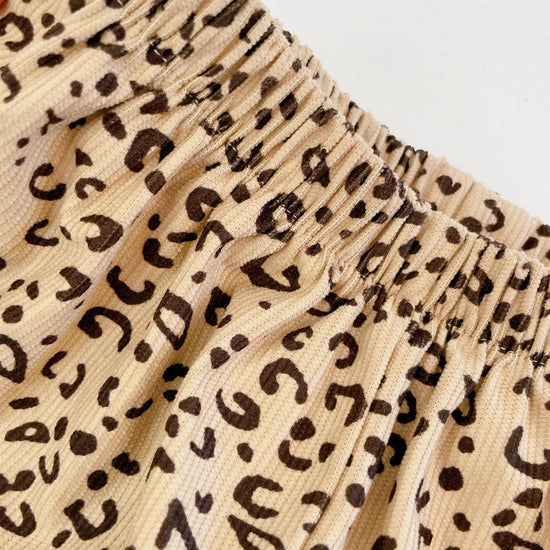 Girl's Leopard Print Lantern Pants