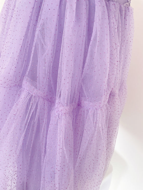 Girls' Purple Chiffon Dress