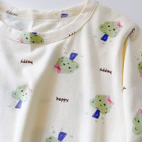 Kids Pajamas Set - Happy Tree