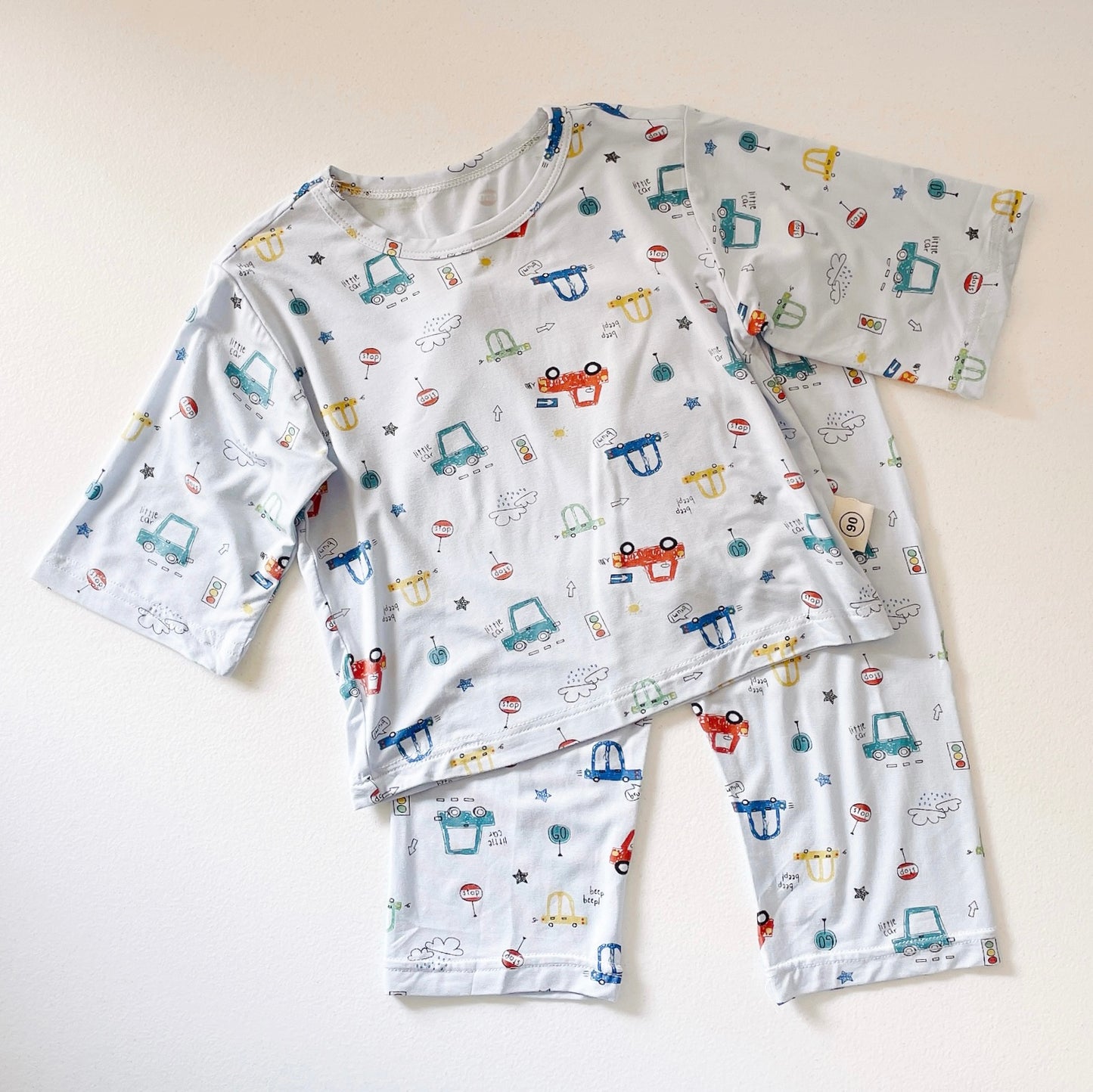 Kids Pajamas Set - Car Grey