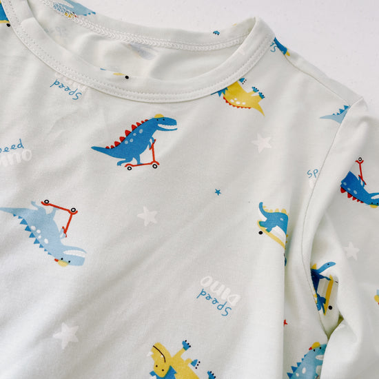 Kids Pajamas Set - Speed Dinosaur