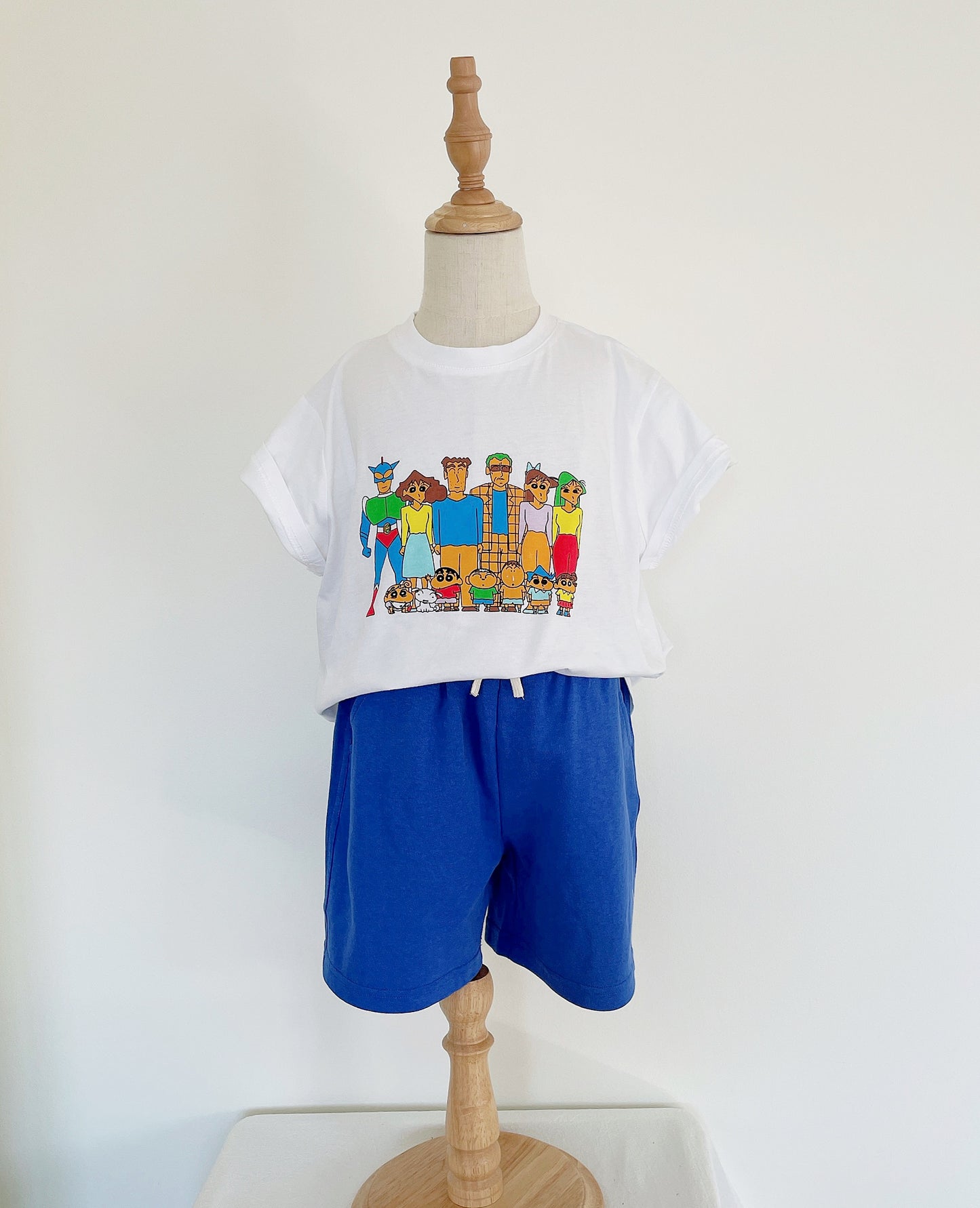 Boys’ Crayon Shin-chan Family Short Sleeve T-Shirt