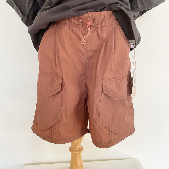 Boys' Pocket Brown Color Beach Short