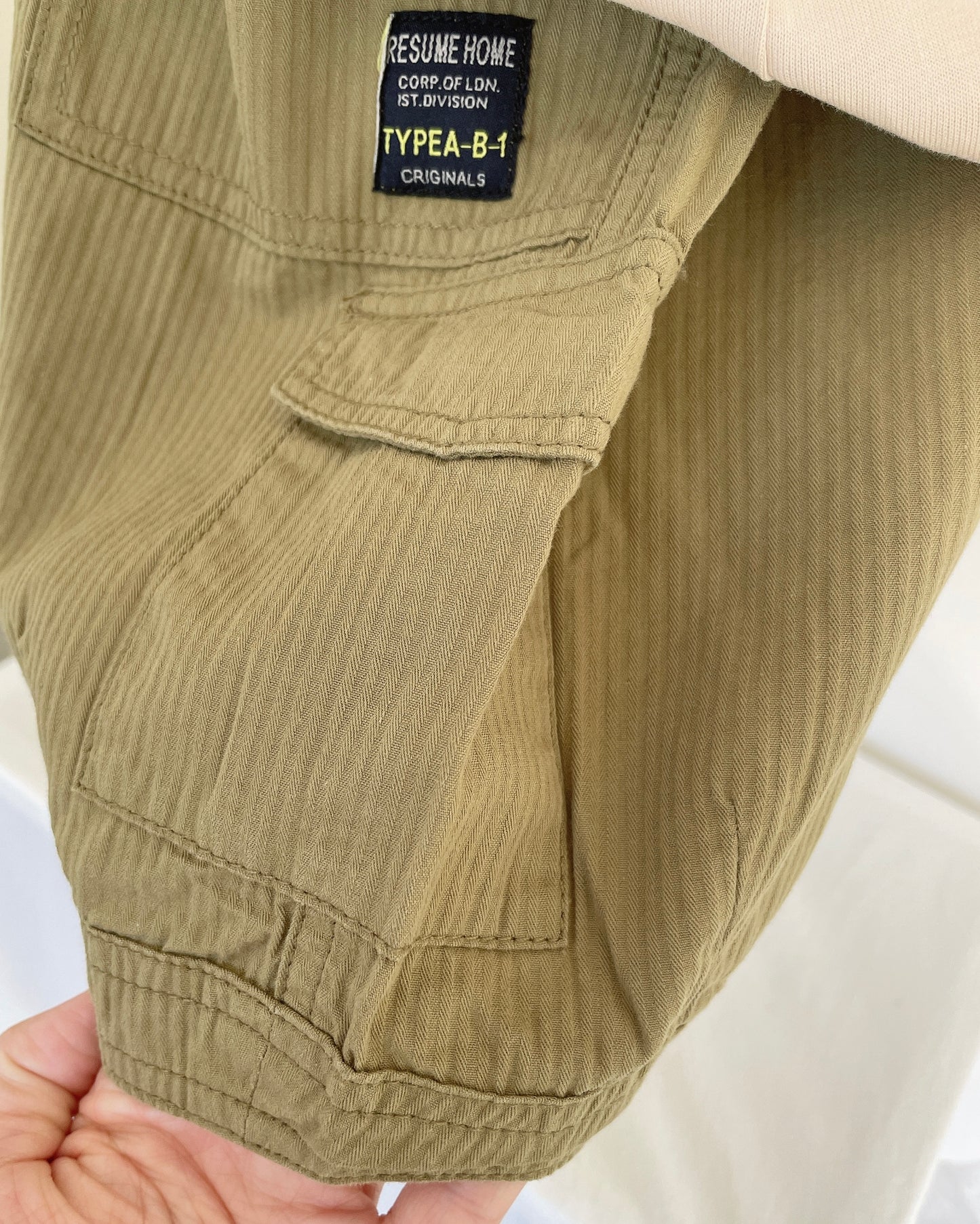 Boys‘ Army Green Cargo Shorts