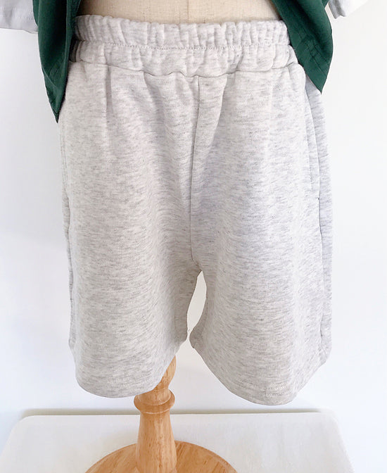 Boys' light gray athletic shorts Pants