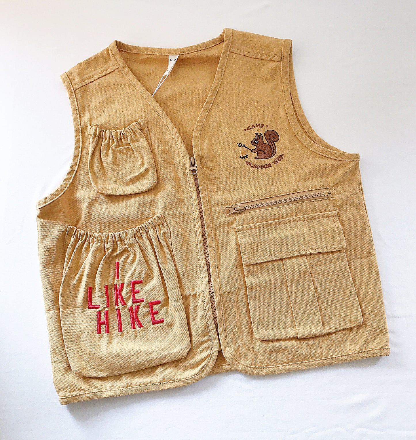 Kids Sweet Squirrel Denim Vest