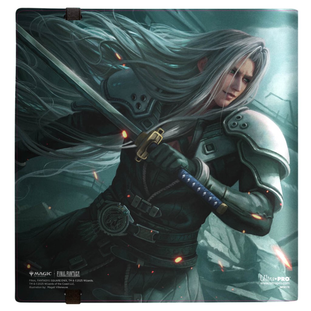 mtg final fantasy ultra pro binder Magic: The Gathering Tifa Lockhart 9-Pocket Zippered Premium Pro friction material help keep cards in place Ultra Pro Binder: MTG Final