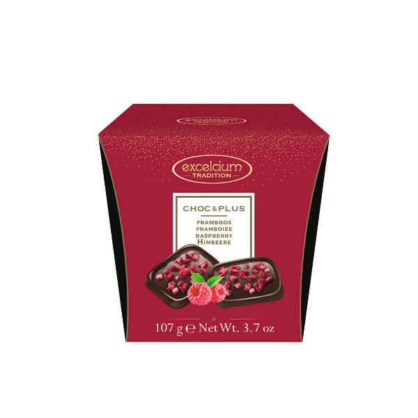 Christmas Excelcium Choc & Plus Dark Raspberry  107g