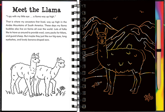 Scratch and Sketch - Llamas and Friends