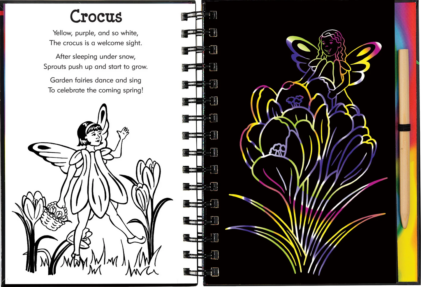 Scratch and Sketch - Garden Fairies