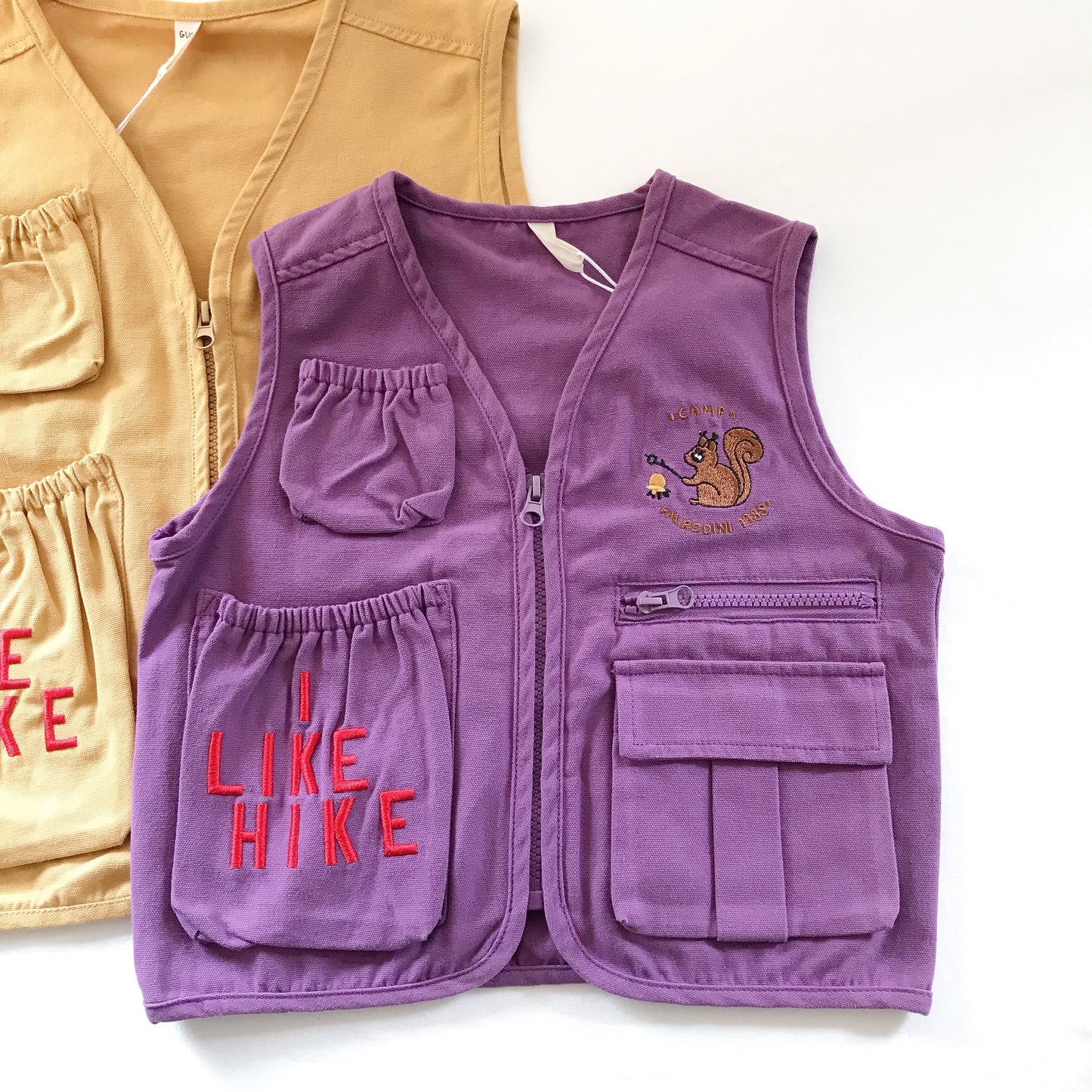 Kids Sweet Squirrel Denim Vest