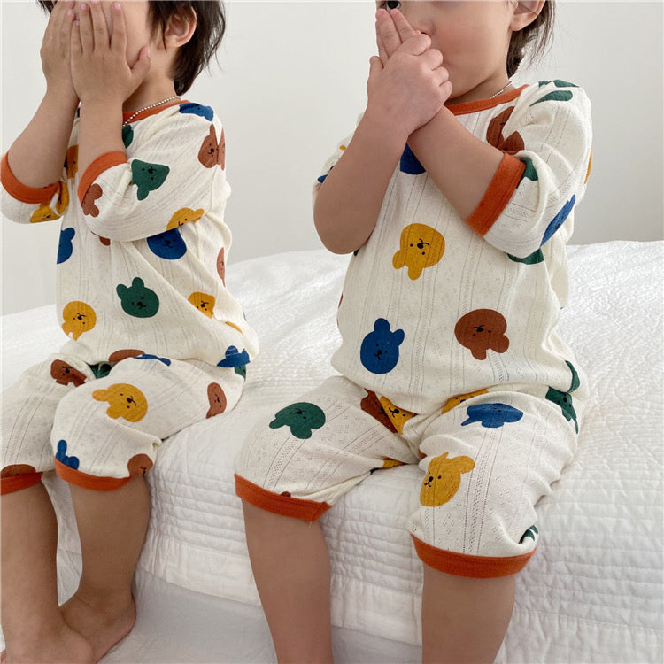 Kids Summer Pajama Set-Cute Rabbit