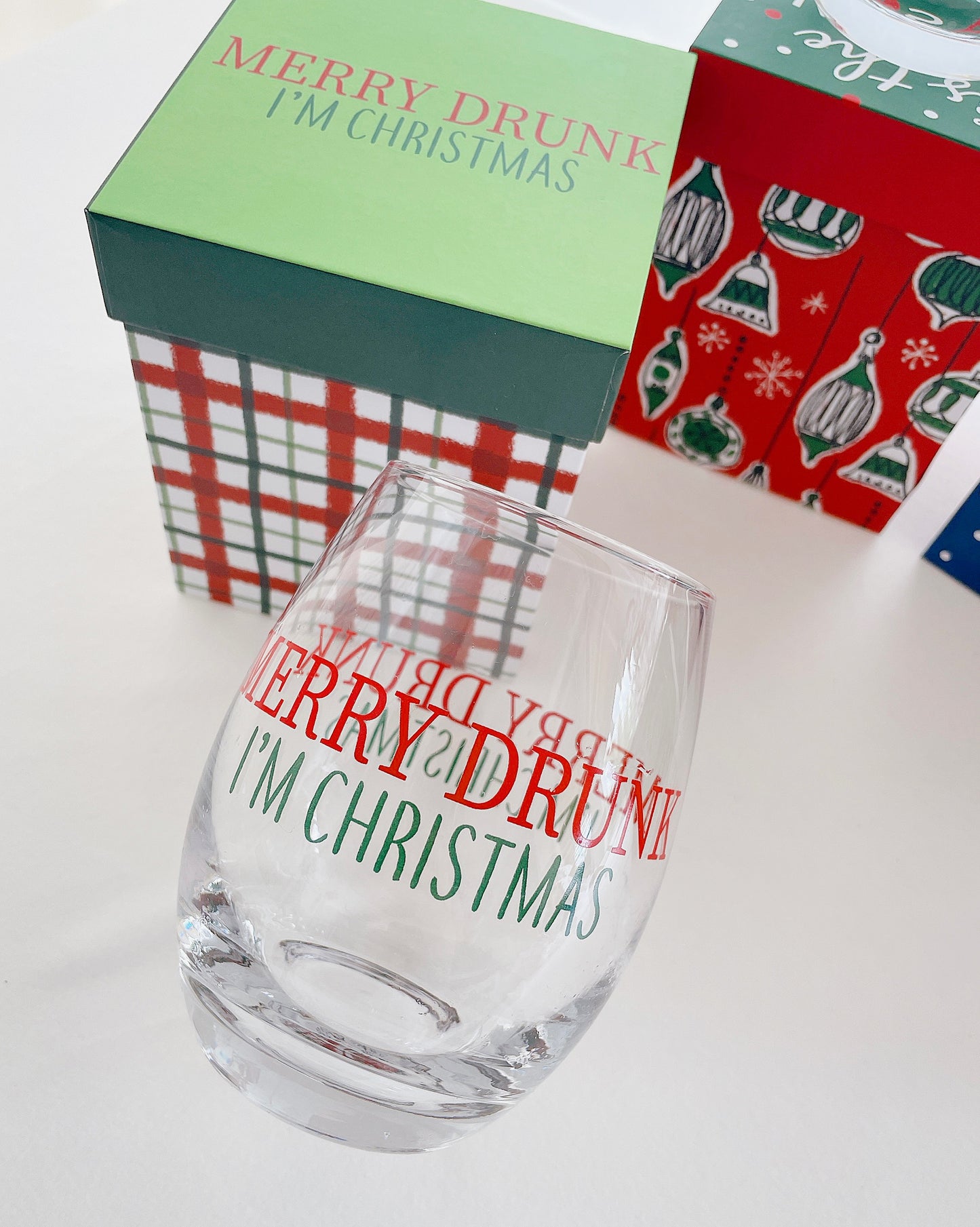 Christmas Handmade Wine Glass