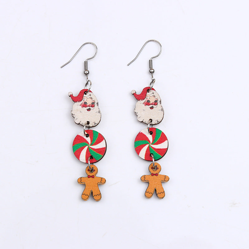 Christmas Wooden Earrings