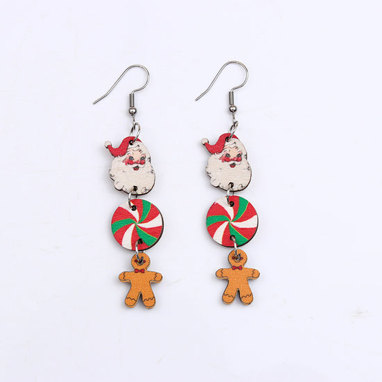 Christmas Wooden Earrings