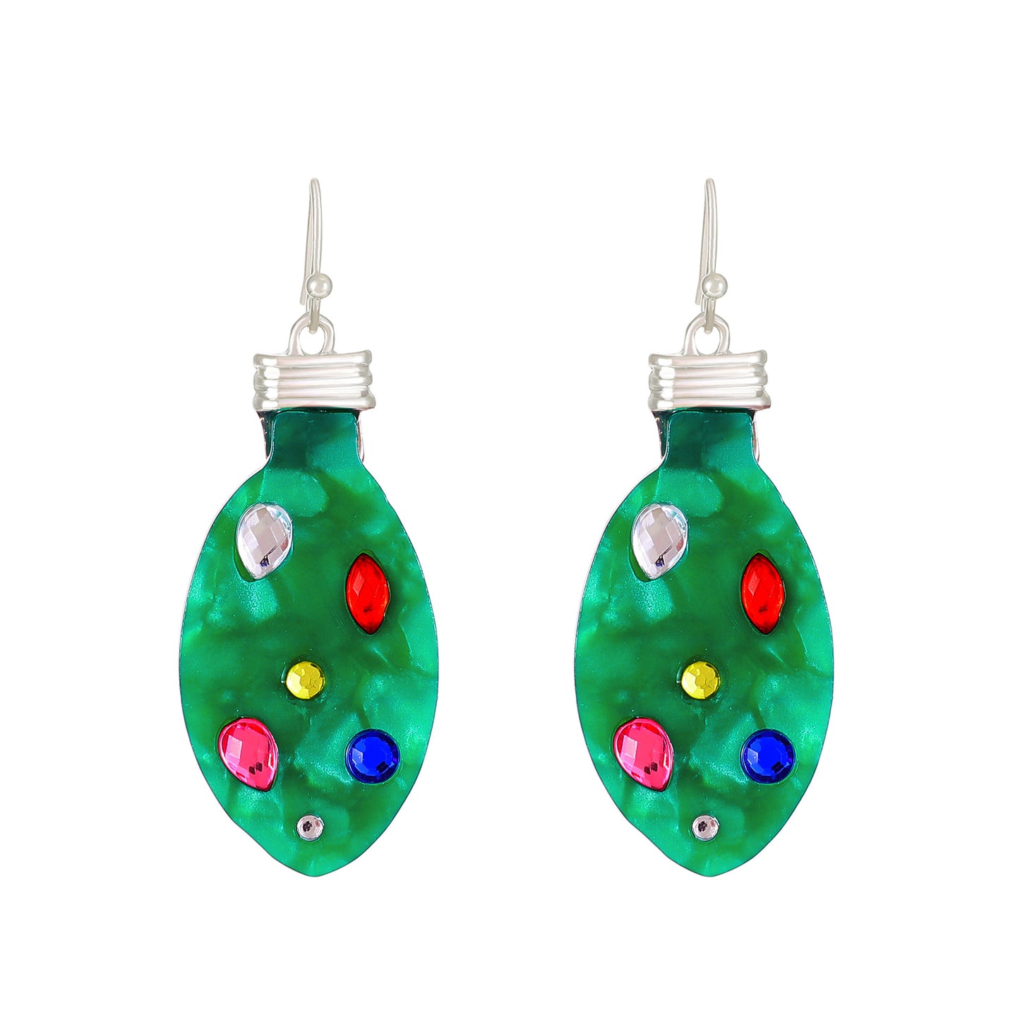 Christmas Diamante globe Earrings