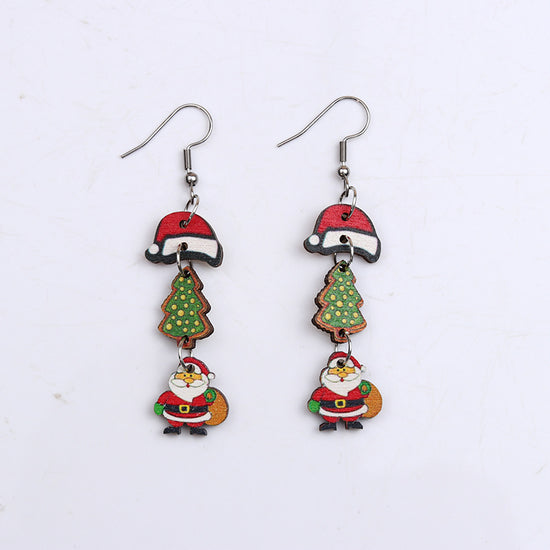 Christmas Wooden Earrings