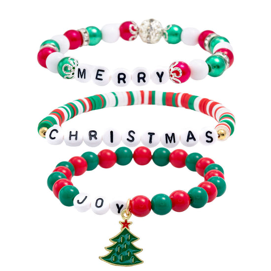 Christmas Bracelet 3 pc Set