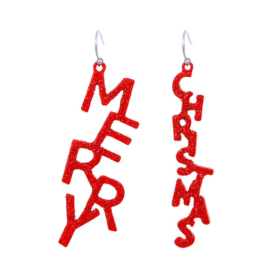 Christmas Letter Earrings