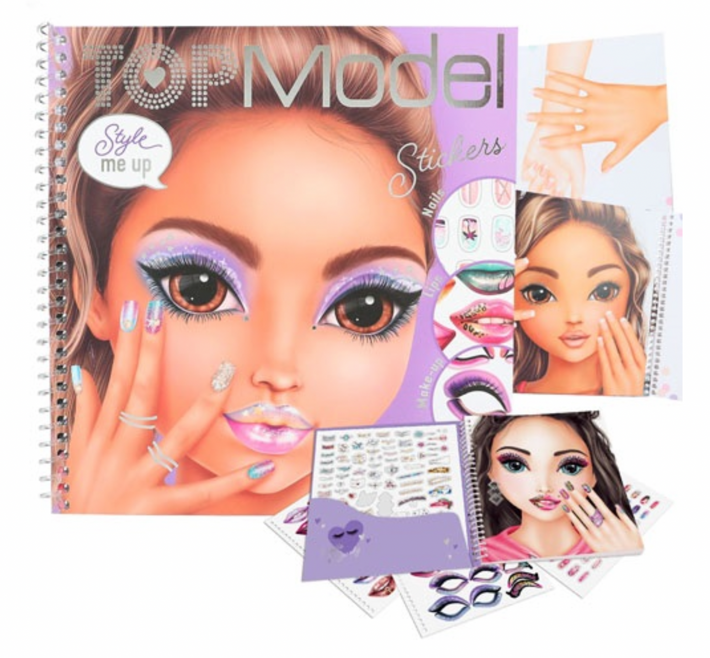 TOPMODEL STICKR BK DRESS MEUP FACE