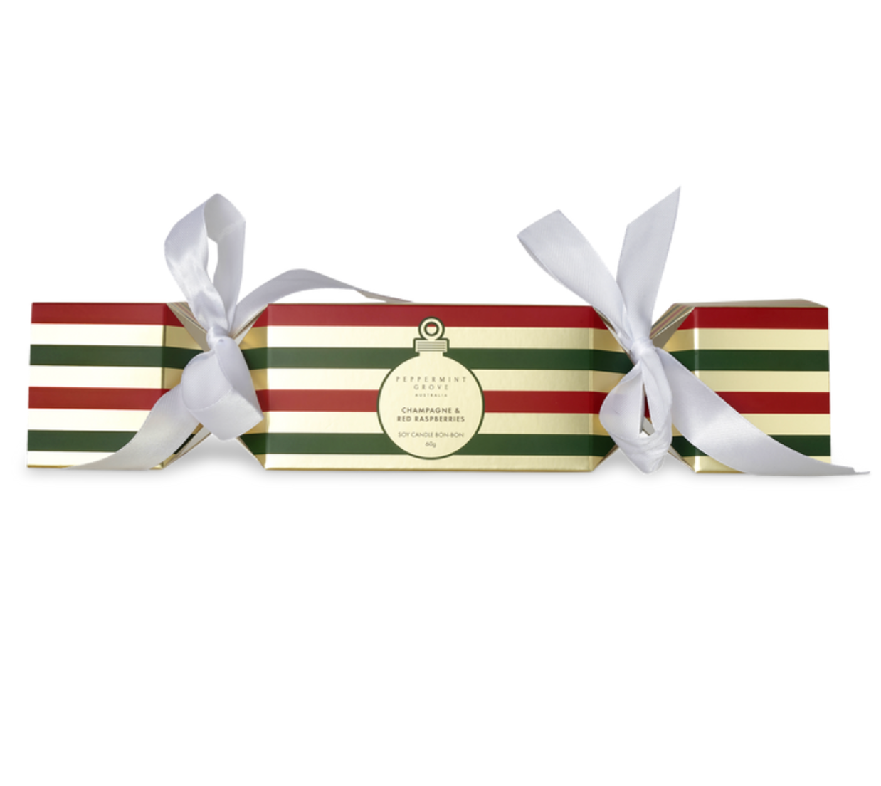 Christmas Small Candle Bon-Bon 60g -Champagne & Red Raspberries