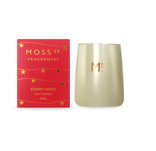 Moss St. Fragrances Christmas Starry Night Soy Candle 370g