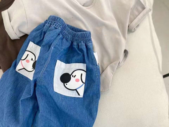 Kids Summer Cotton and Linen Pants