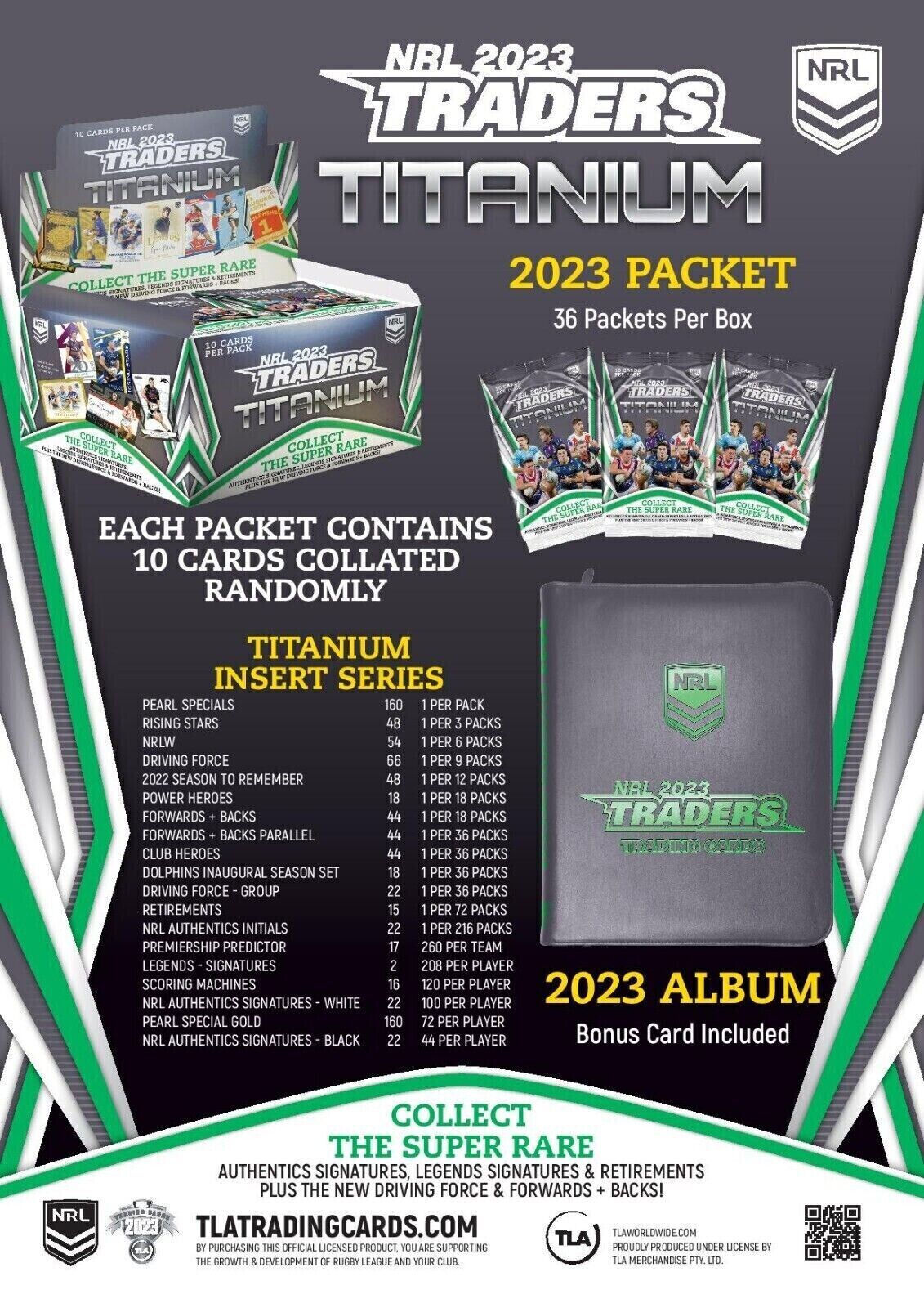 2023 NRL Trading Cards Titanium (NRL TRADERS)