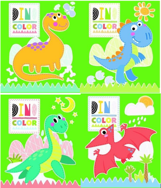 Colouring Books Dinosaurs Assorted