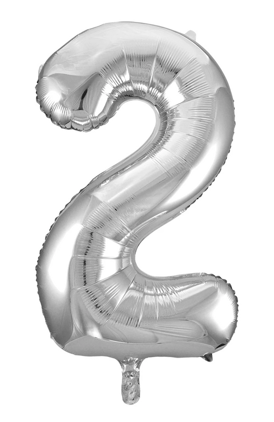 Giant Silver 86cm Helium Balloon Letters