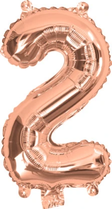 Giant Rose Gold 86cm Helium Balloon Numbers