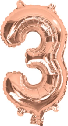 Giant Rose Gold 86cm Helium Balloon Numbers