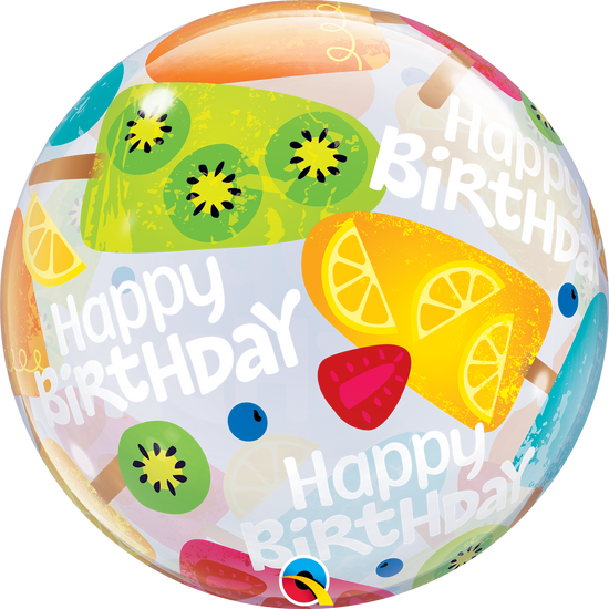 BIRTHDAY FROZEN TREATS BUBBLE BALLOON 56CM