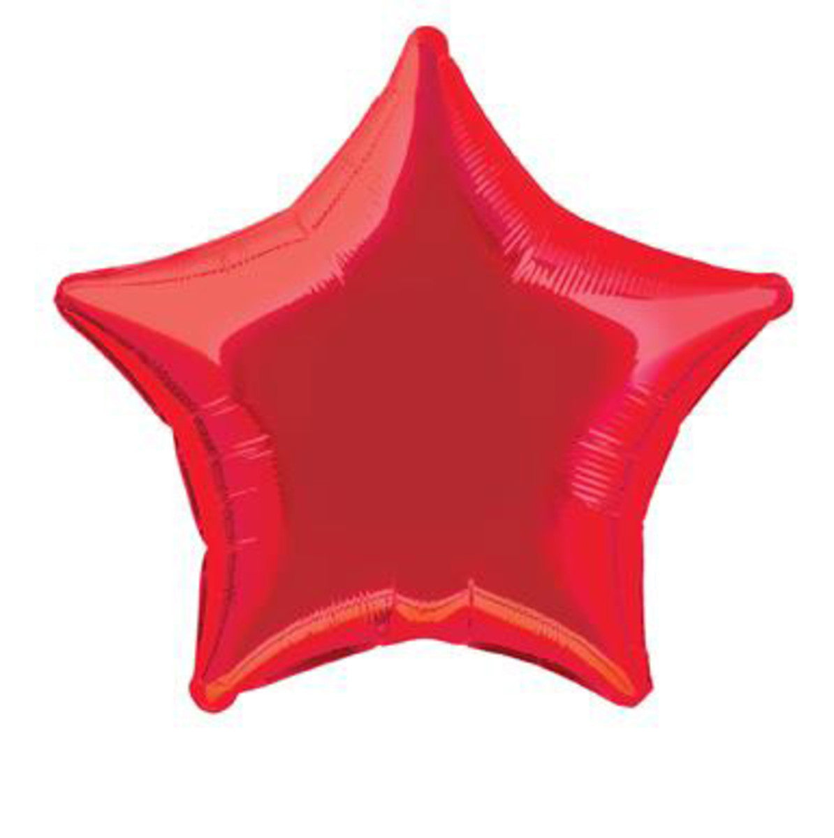 STAR FOIL BALLOON 50CM RED