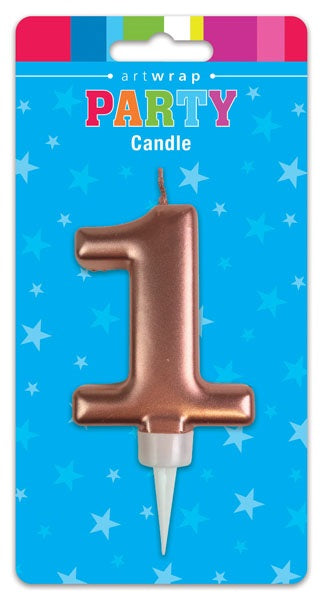 CANDLE NUMBER ROSE GOLD