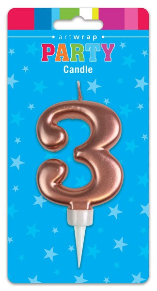 CANDLE NUMBER ROSE GOLD